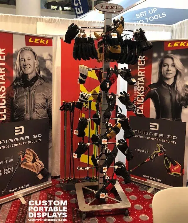 Custom Portable Displays Collapsible Leki Product