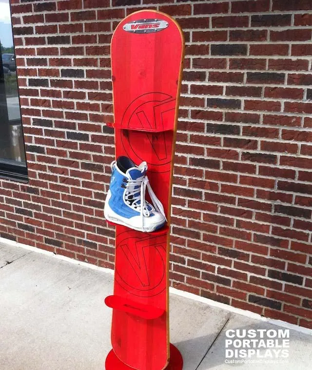 Custom Portable Displays Vans Snowboard Display