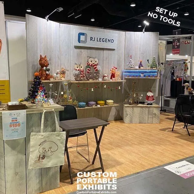 10x10 Portable Wood Expo Booths Kits