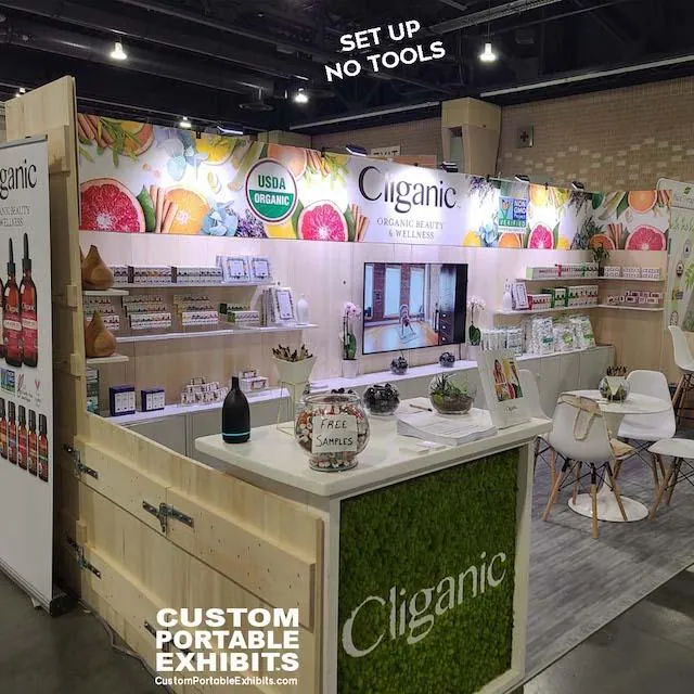 Portable Tradeshow Booth Kits natural products Expo