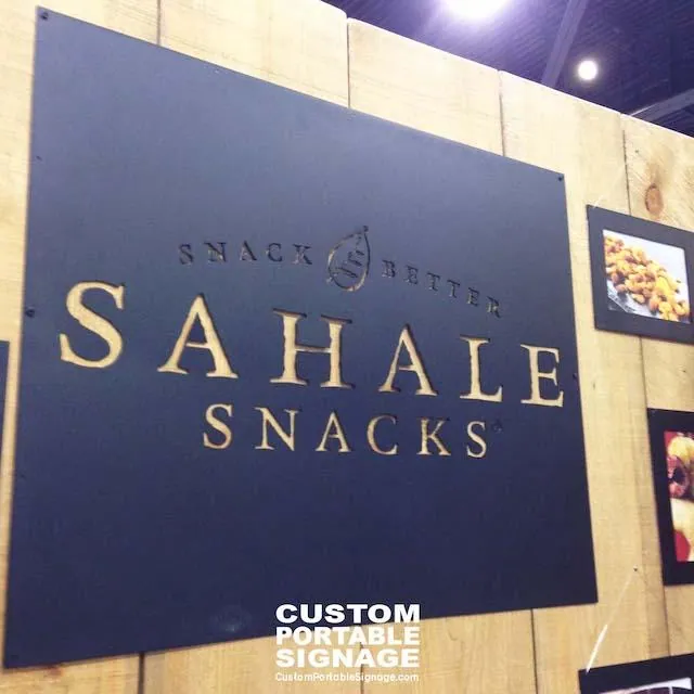 Event Booth Signage Laser Cut Steel Sign
